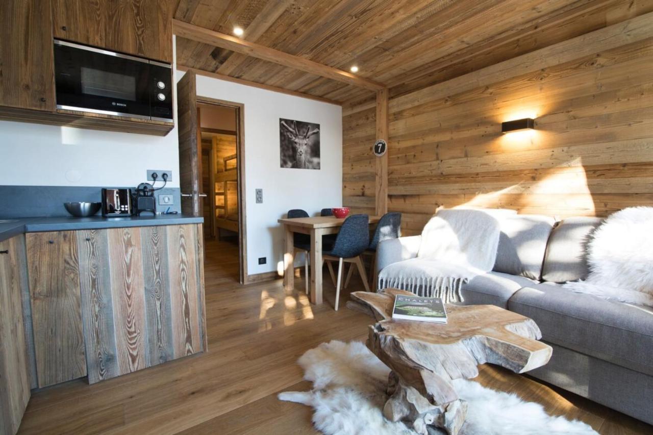 Les Brigues - Appartement Avec Vue Sur La Montagne Et Acces Aux Pistes Courchevel Esterno foto